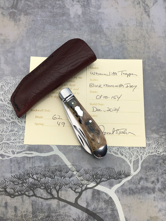 David “dr.t” Taber “Wharncliffe” Trapper with Black Mammoth Ivory Scales.