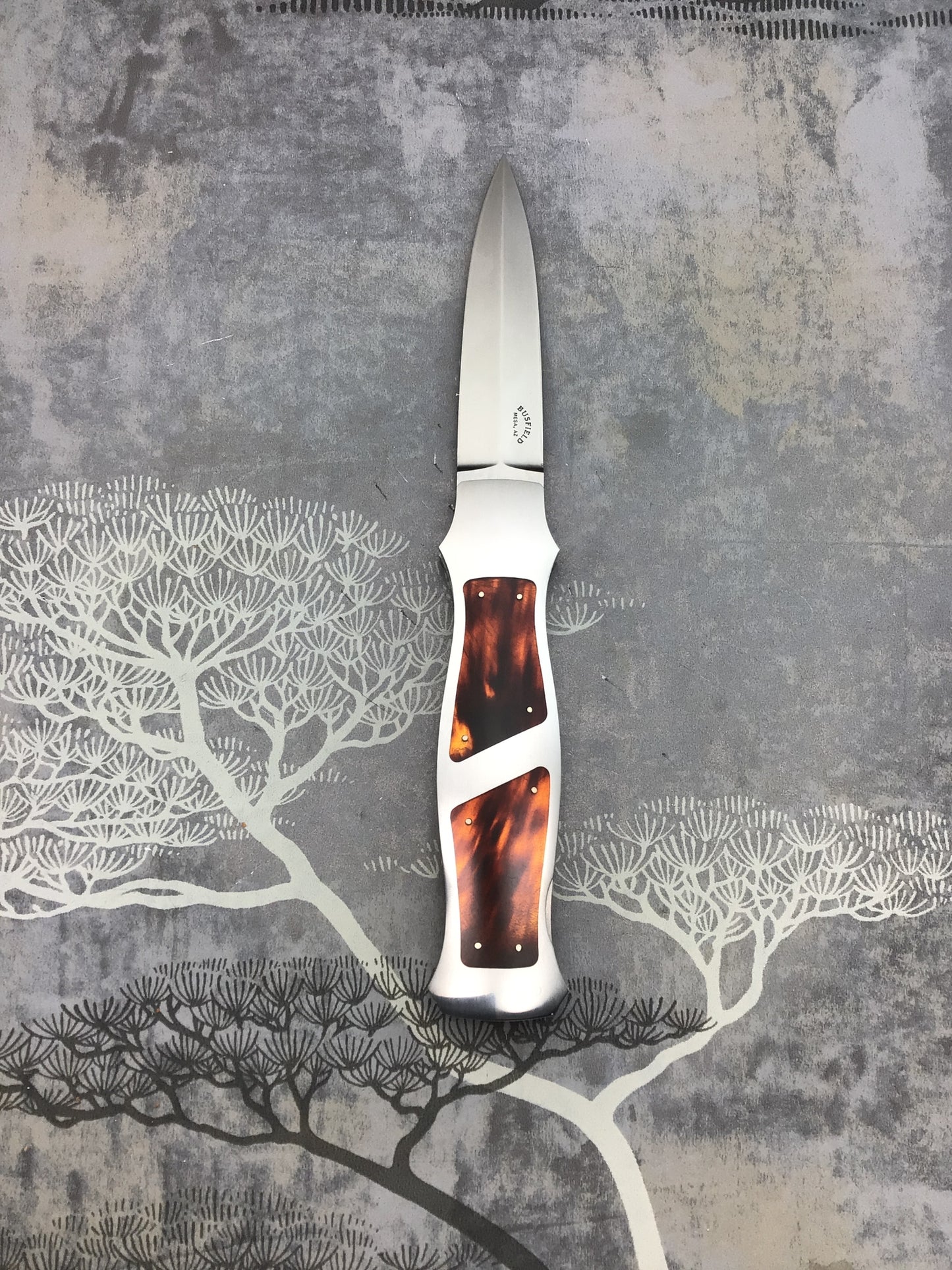 Jack Busfield “Lockback” Dagger with Outstanding Tortoise Shell inlays