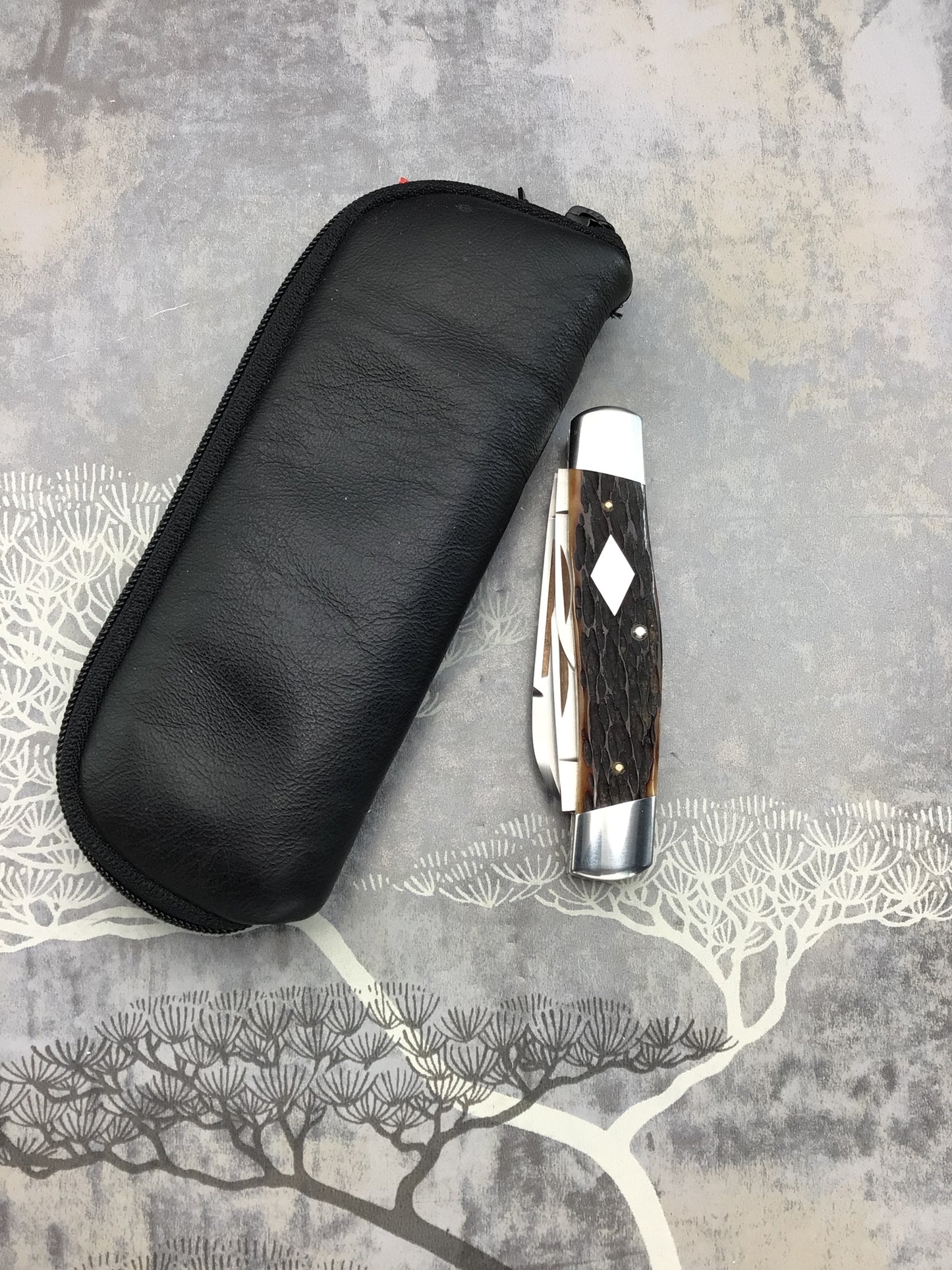 Reese Bose “Diamond Edge” Cattle Knife wit Remington Bone Scales
