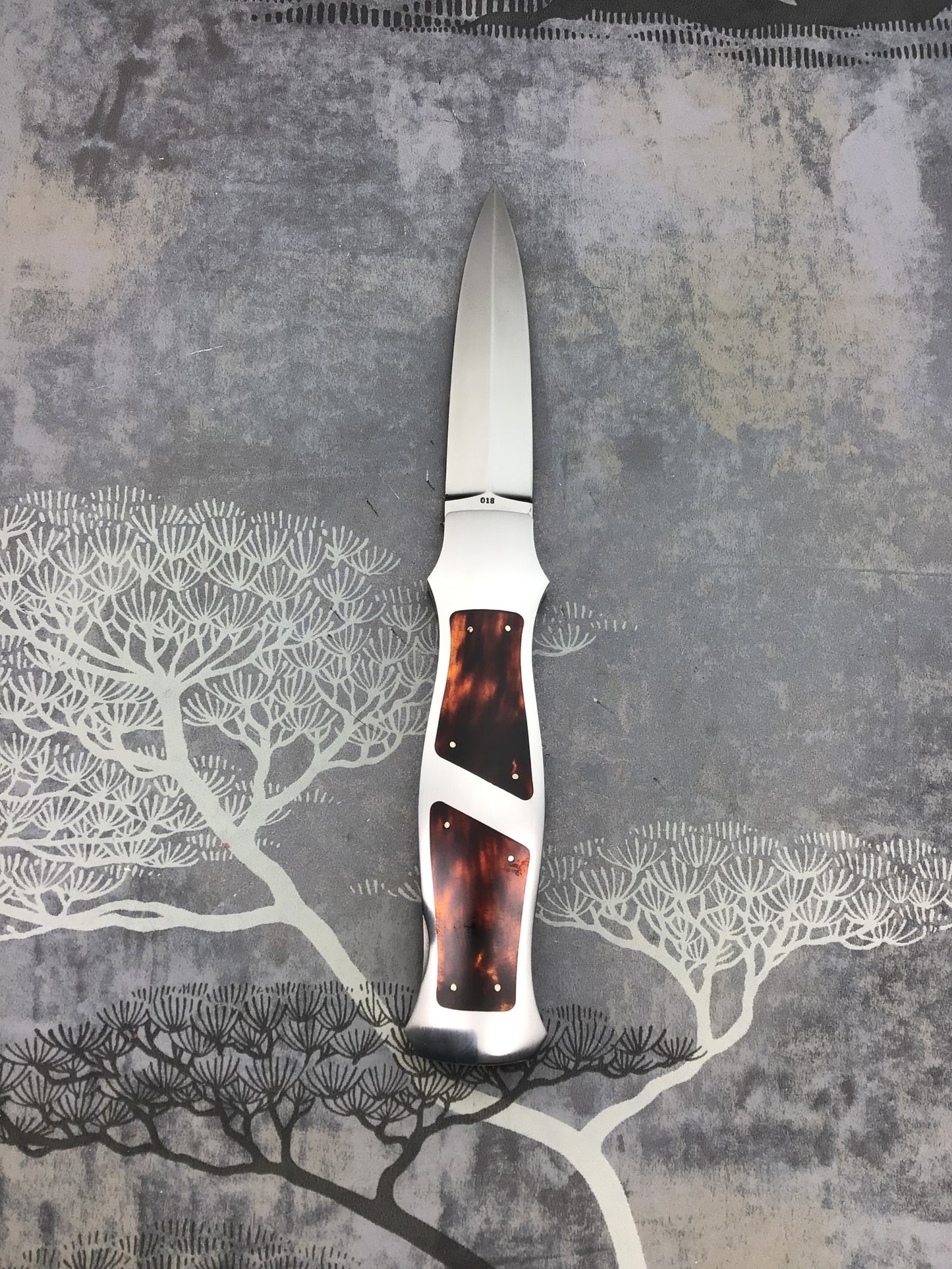 Jack Busfield “Lockback” Dagger with Outstanding Tortoise Shell inlays