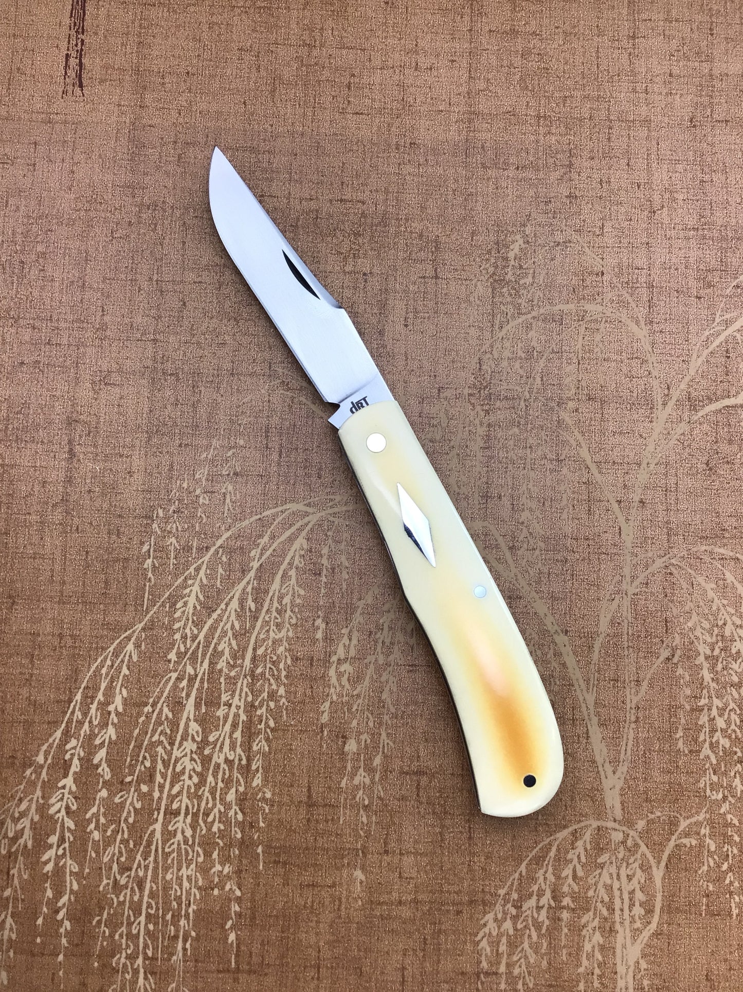 David “dr.t” Taber “Back Pocket” Slipjoint with Antique Westinghouse Scales