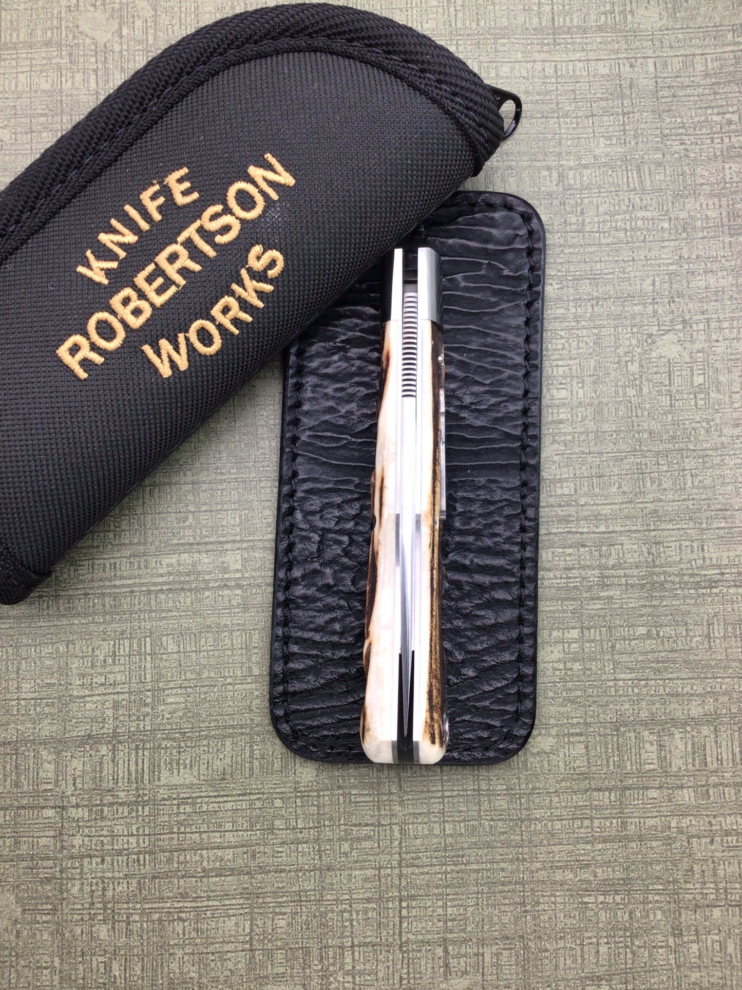Tim Robertson “R-1306” Bullet Stag Lockback
