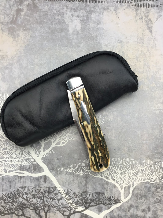 Tony Bose “Back Pocket” with BEAUTIFUL matching Sambar Stag Scales #2 ON SALE