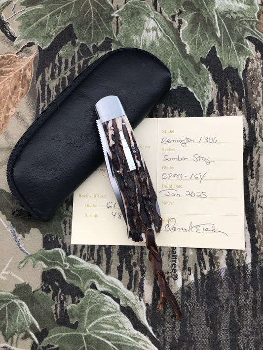 David “dr.t” Taber “R-1306 Lockback with Sambar Stag Scales