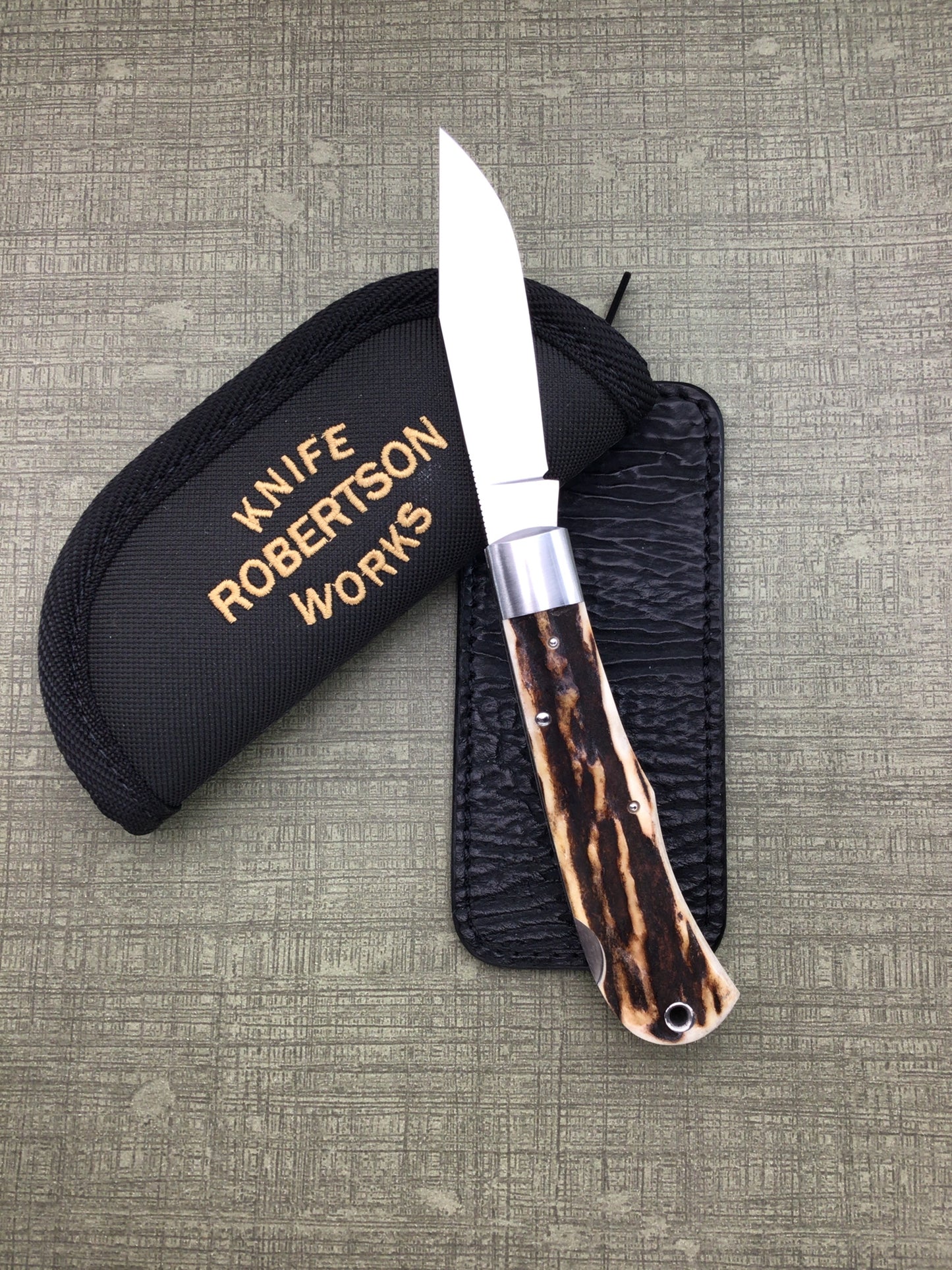 Tim Robertson “R-1306” Bullet Stag Lockback
