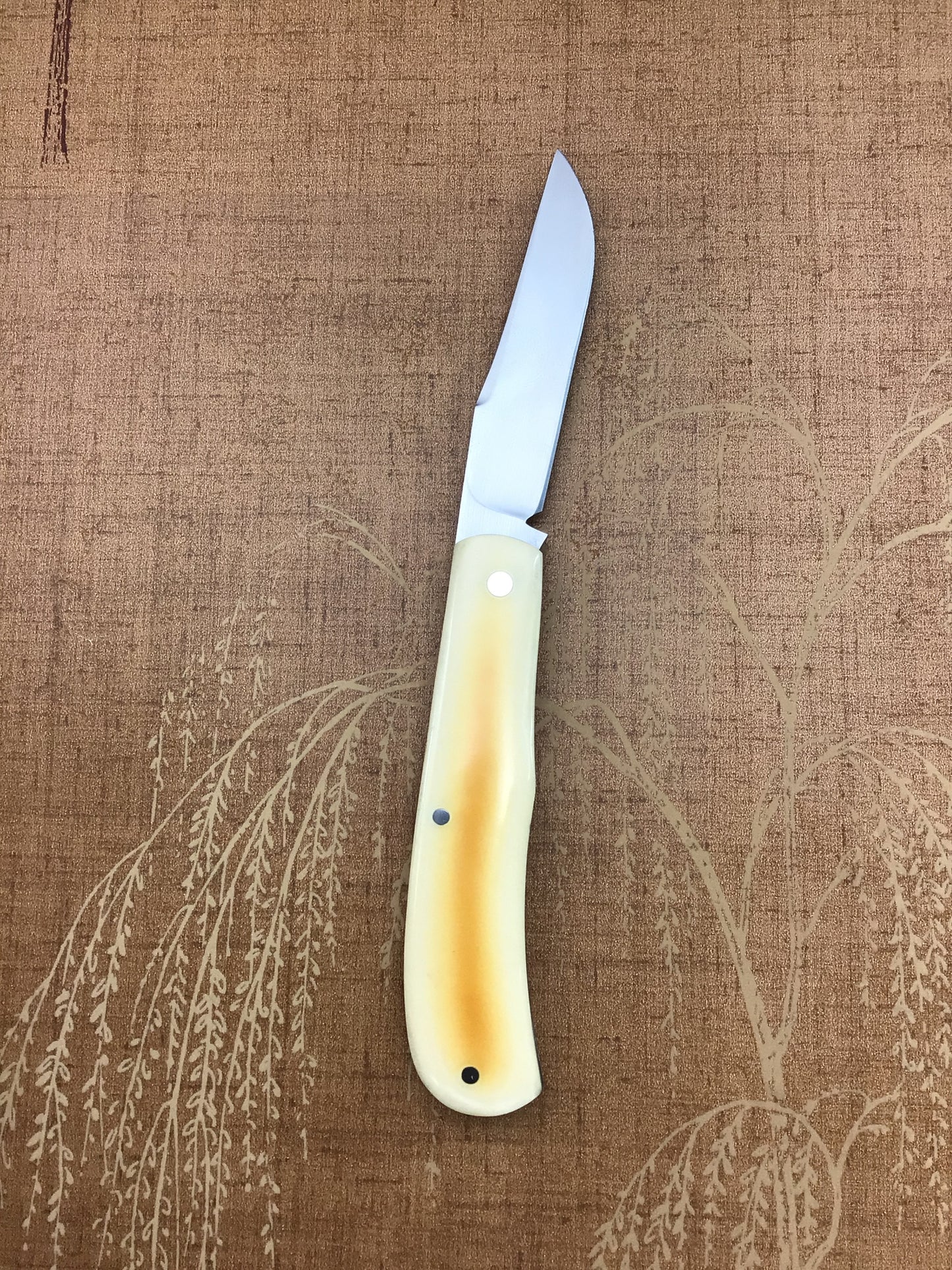 David “dr.t” Taber “Back Pocket” Slipjoint with Antique Westinghouse Scales