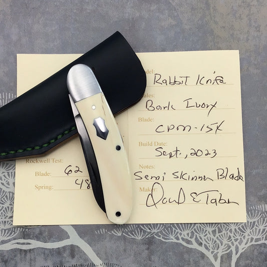 David (dr.t) Taber “Rabbit Knife” a T Bose Pattern “Skinner Blade”