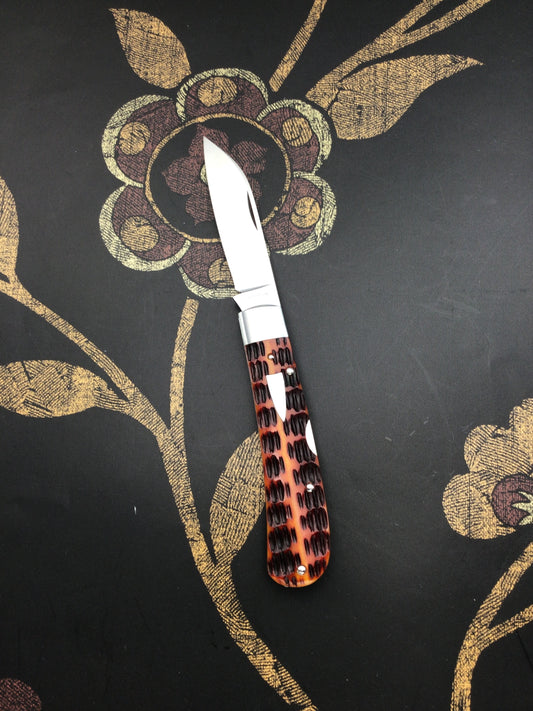 Tim Robertson “Hayes Model” with Outstanding Roof Line jigged bone scales.