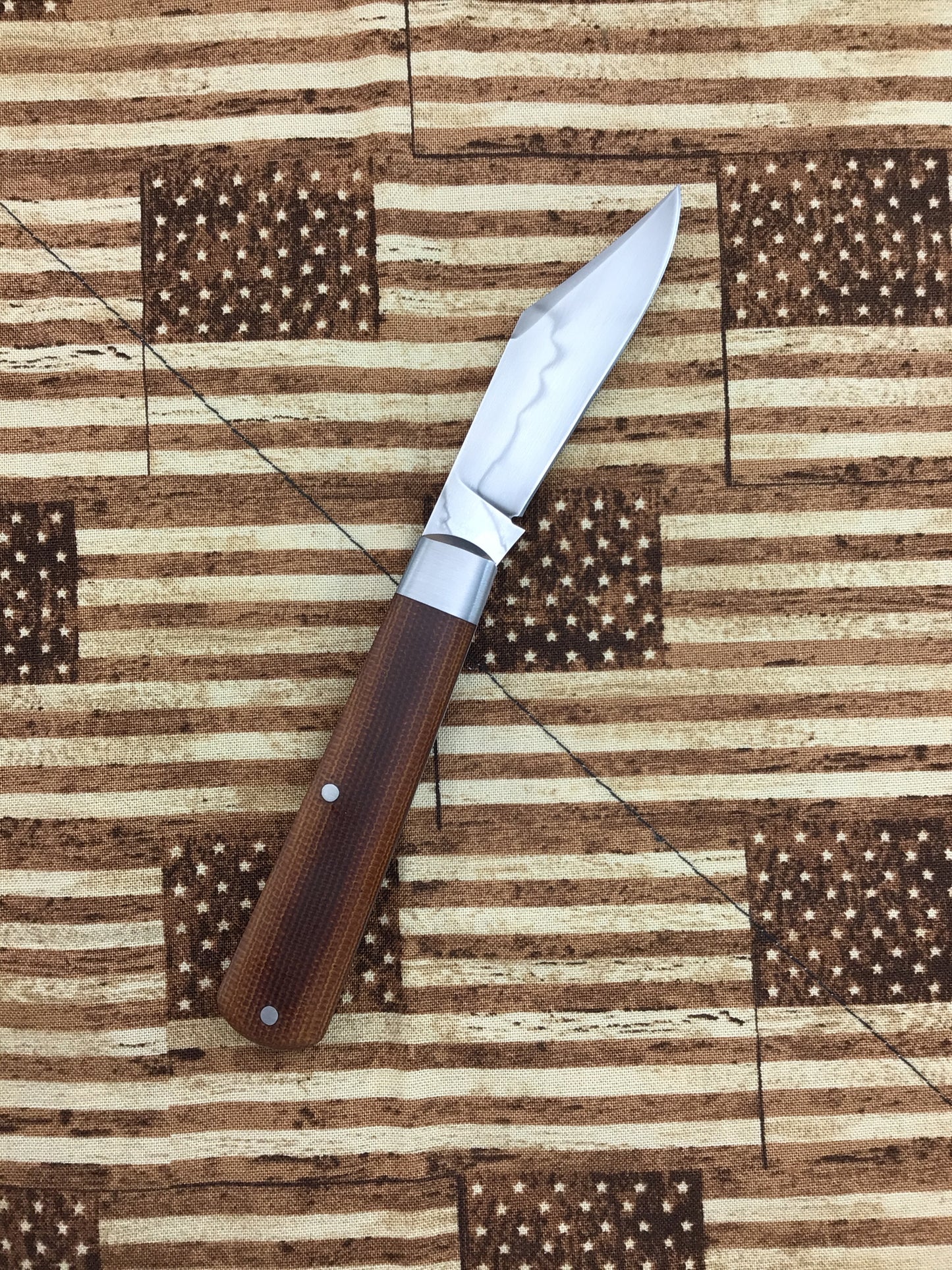 Tracy LaRock “Jack” Slipjoint with Natural Canvas Micarta Scales