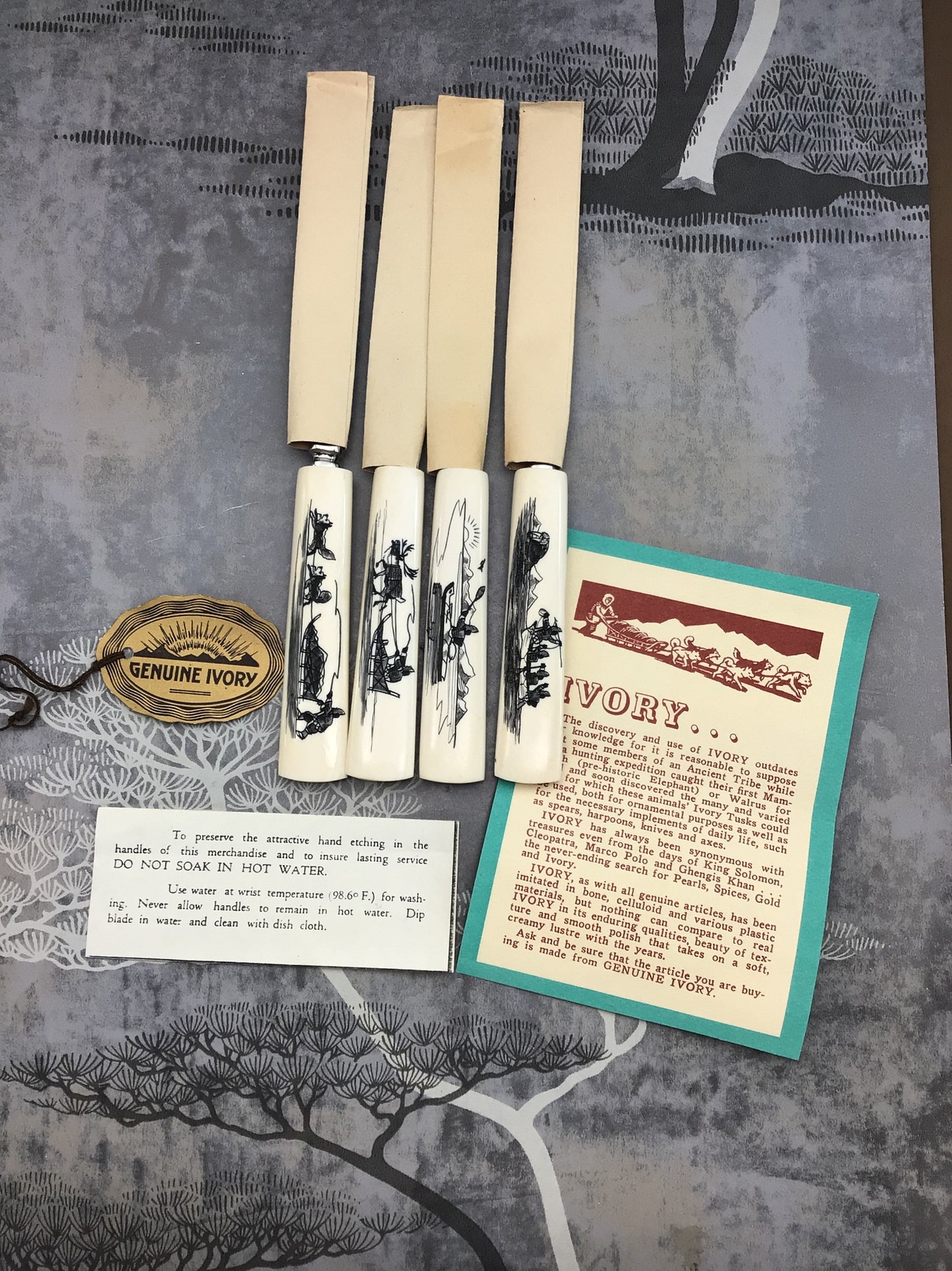 Walrus Ivory Knives