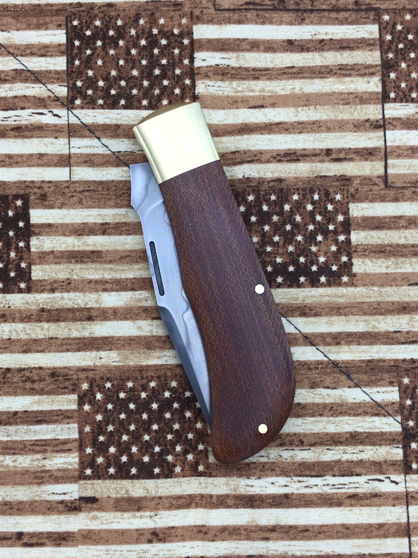 Tracy LaRock “Old School” Timberjack with crosscut Canvas Micarta
