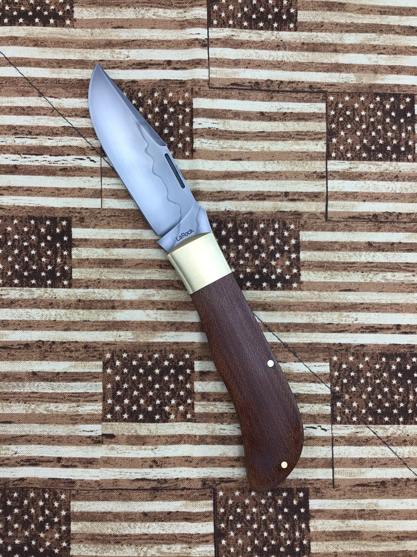 Tracy LaRock “Old School” Timberjack with crosscut Canvas Micarta