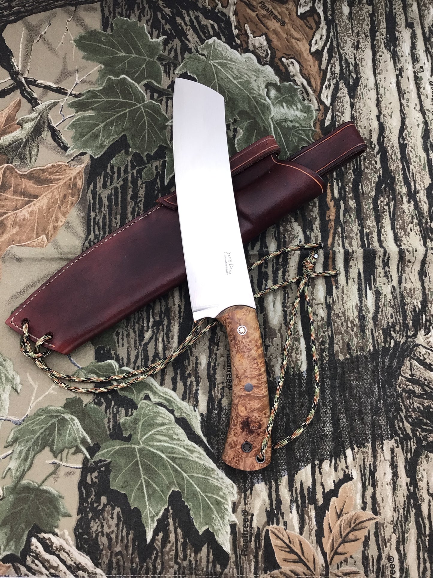 Jerry Davis “Camp Knife” with English Walnut Scales