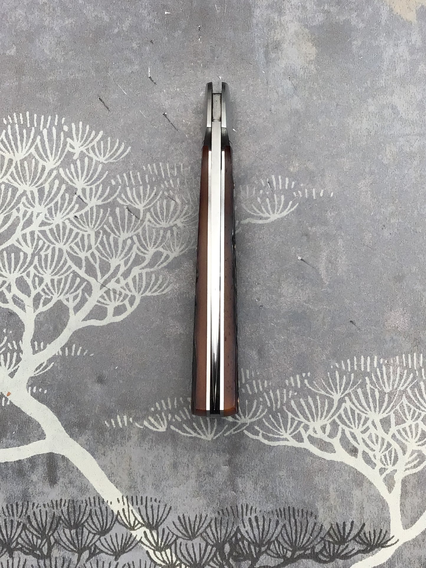 T R (Tommy) Overeynder “Model 7” Jigged Bone Slipjoint