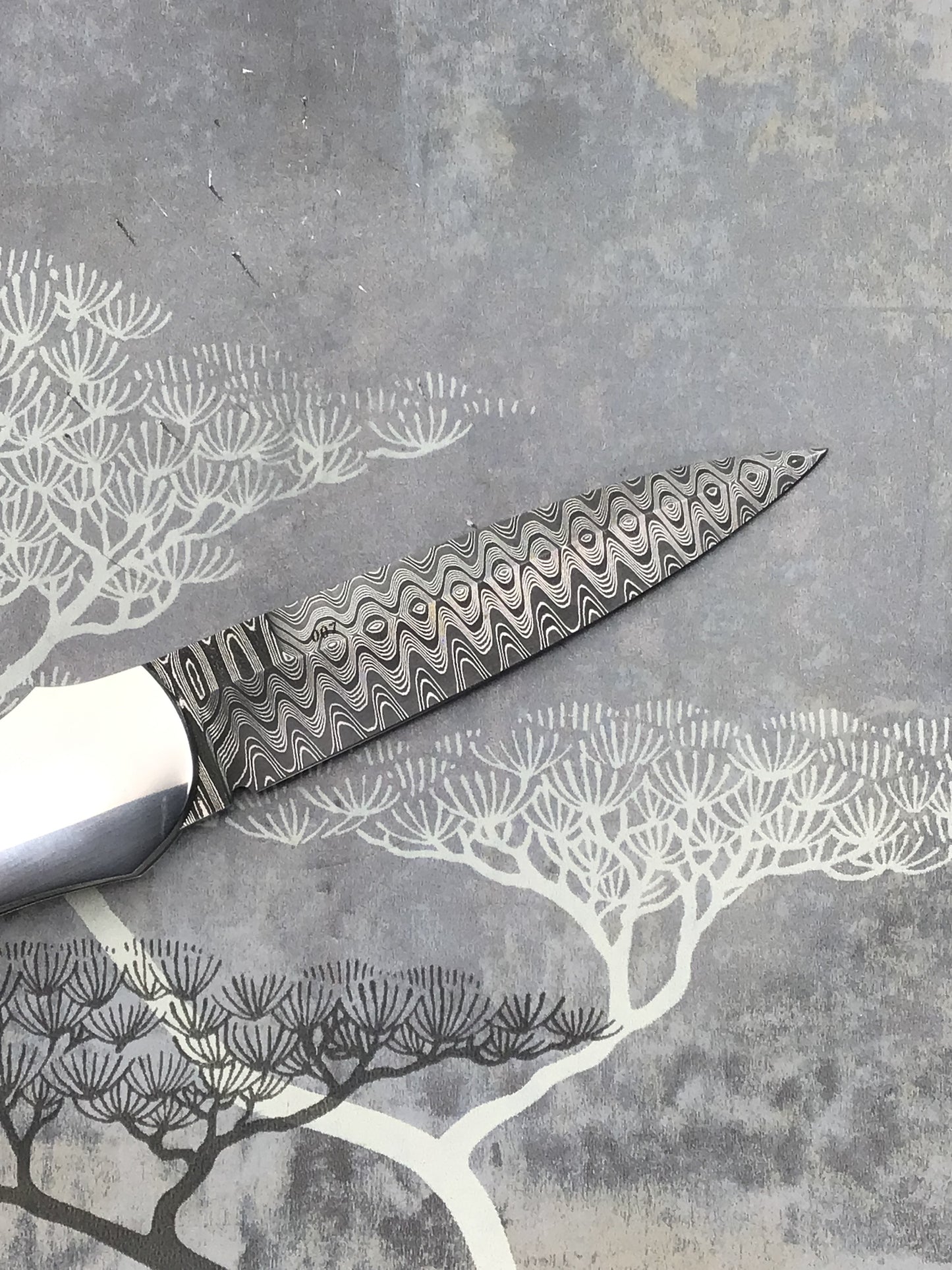 Warren Osbourne “Lockback Dagger” with Mike Norris Damascus